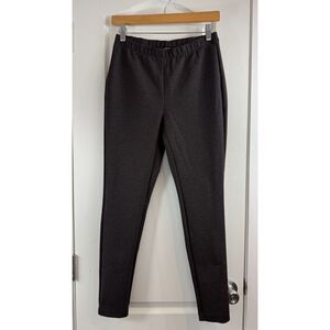 J Jill Women's Ponte Leggings Brown Print Rayon Nylon Polyester Size S Small